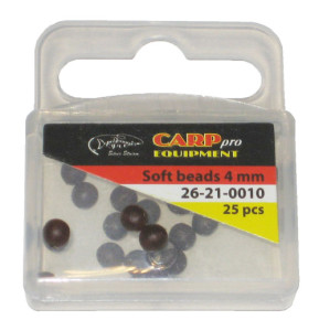 Бусина SP100201-04 Soft beads d 4 mm (уп. 25 шт.) цвет  Brown