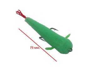 Поролоновая рыбка-марковка Цвет зеленый