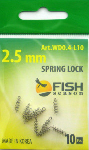 Спираль Малая 2.5мм. Для фиксации на крючке силиконовой приманки