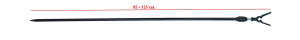 Стойка HK3015 Standard bank stick V-head with outer twist lock 75 cm 26-32-0058