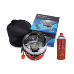 Титульная Туристическая газовая плита с ветрозащитой